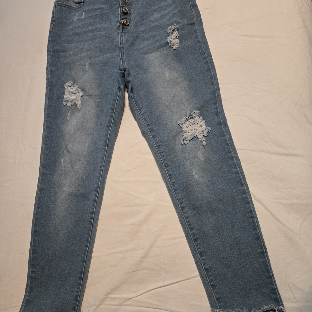 Toxica High-Rise Distressed Women’s Jeans - Light Blue